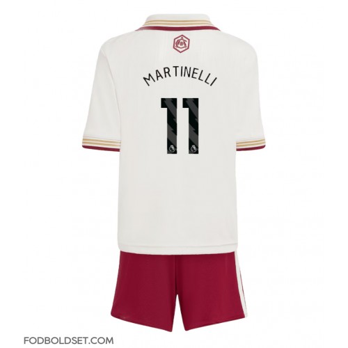 Arsenal Gabriel Martinelli #11 Tredje trøje Børn 2025-26 Kortærmet (+ Korte bukser)